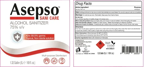Asepso Sani Care Alcohol Sanitizer 포장