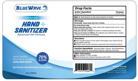 Blue WaveHand Sanitizer 포장