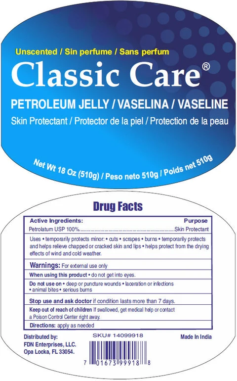 Classic Care Petroleum packaging
