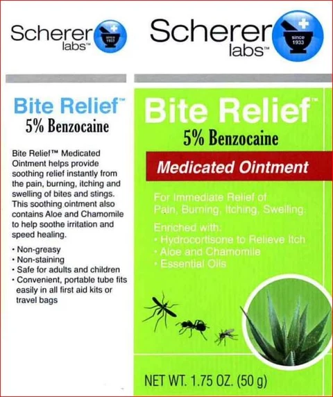 Bite reliefScherer Labs 포장