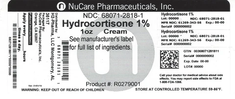 HYDROCORTISONE packaging