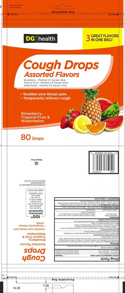 Assorted Fruit Cough Drops 포장