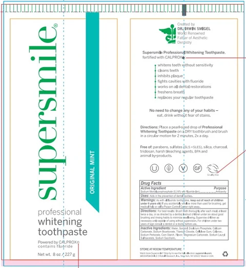 SupersmileProfessional Whitening TP Original Mint 포장