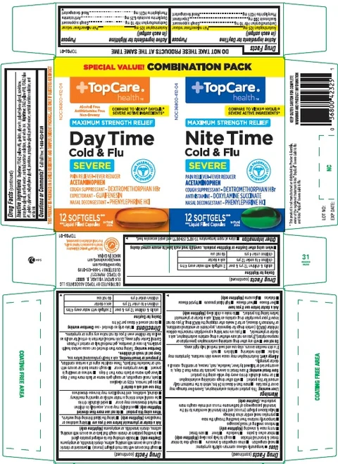 DayTime Cold and Flu Severe and NightTime Cold and Flu Severe 포장