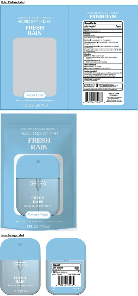 Smart Care FRESH RAIN HAND SANITIZER 포장
