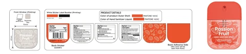 Smart Care Assorted Hand Sanitizer -Passion Fruit 포장