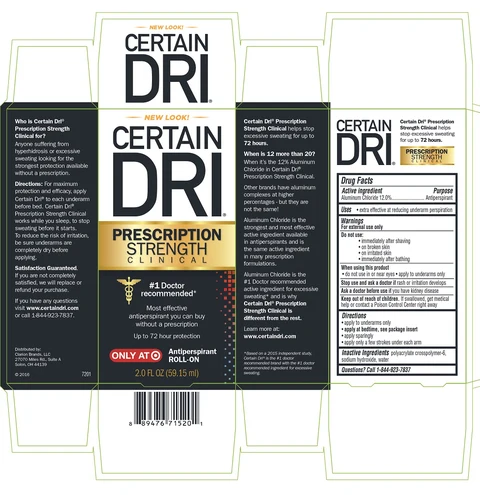 CERTAIN DRIROLL-ON 포장