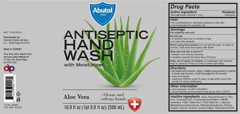 Abutol ANTISEPTIC HAND WASH Aloe Vera packaging