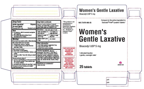 Womens Gentle Laxative packaging