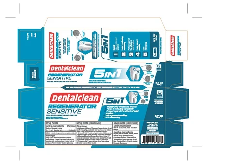 Dentalclean Regenerator Sensitive Dental Gel with Fluoride 포장