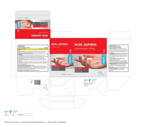AeroTab Non-Aspirin 포장