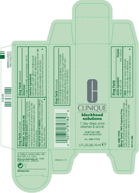 blackhead solutions 7 day deep pore cleanse and scrub acne medication 포장