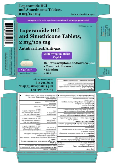 Loperamide hydrochloride and Simethicone packaging
