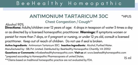 Antimonium Tartaricum 포장