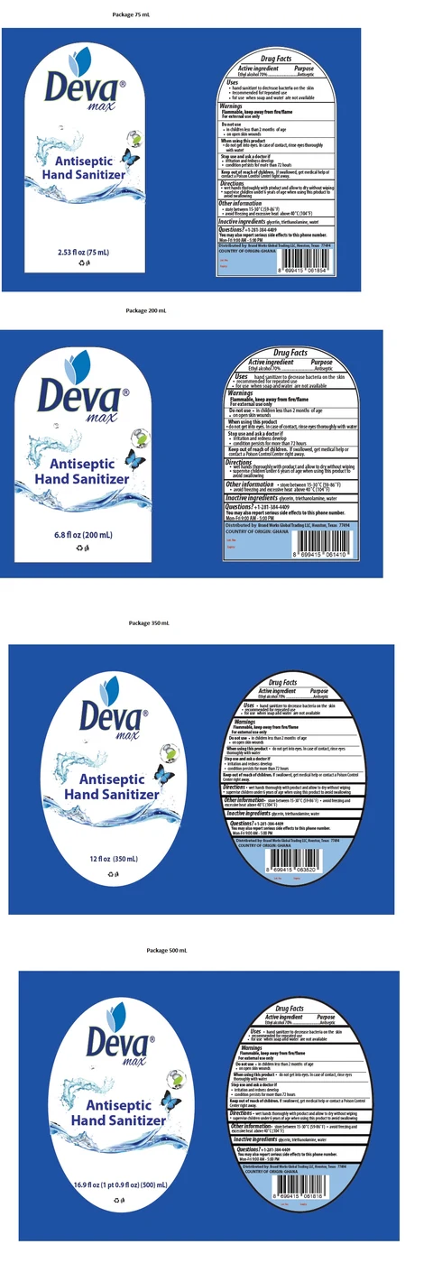 DEVA max Antiseptic Hand Sanitizer 포장