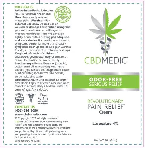 CBD Medic - Odor-Free Serious Relief packaging