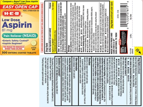 Low Dose Aspirin packaging