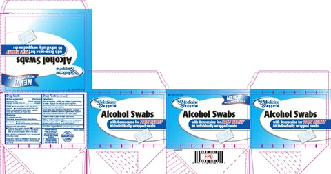 Alcohol Prep Pads with Pain Relief 포장