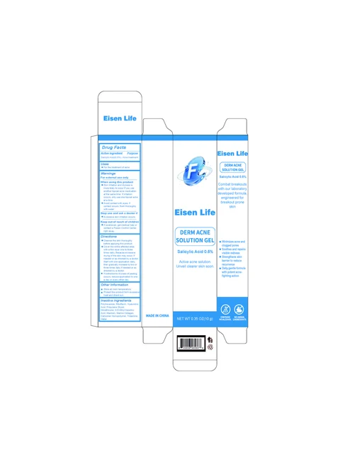 Derm Acne Solution Gel 포장