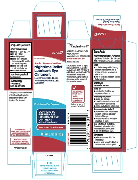 Leader Nighttime Relief Lubricant Eye packaging