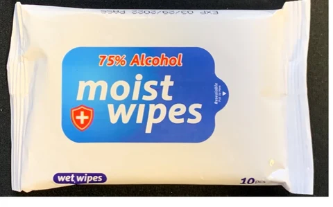 ANTIBACTERIAL WIPES 포장