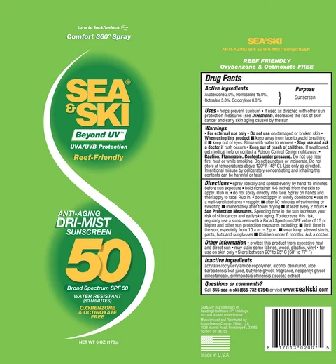 Sea and Ski SPF 50 C-Spray 포장