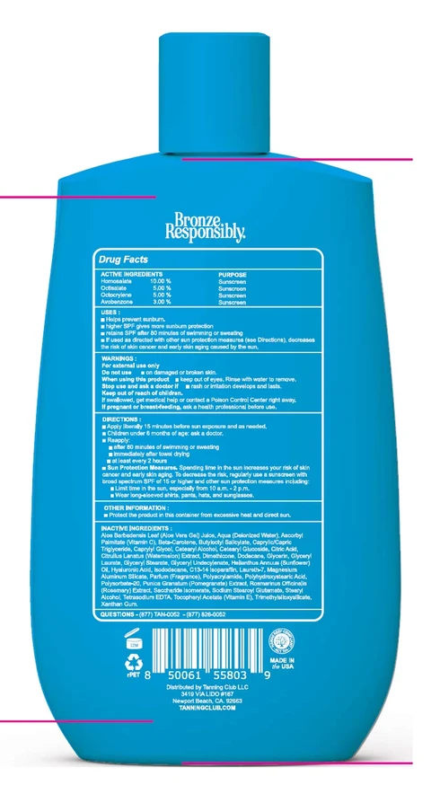 Tanning Club Everyday Sunscreen SPF 30 포장