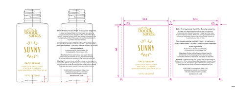 Bondi Sands Broad Spectrum SPF 60 Sunny Drops Face Serum 포장