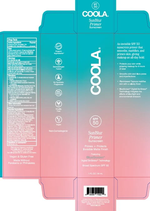 COOLA SunBlur Primer SPF 50 packaging