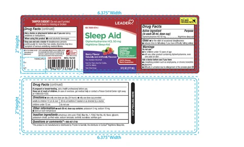 LEADER Nighttime Sleep-Aid packaging