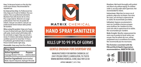 Hand Sanitizer packaging