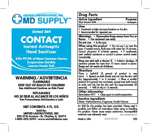 Contact Instant Antiseptic Hand Sanitizer 포장