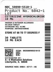 Cetirizine 포장