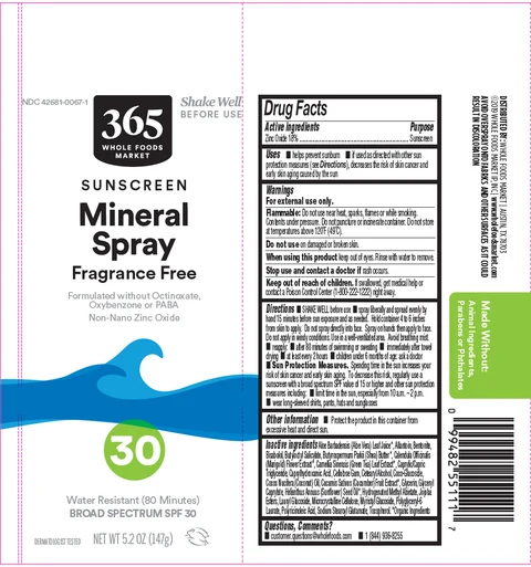 365 WHOLE FOODS MARKET MINERAL SPF 30 포장