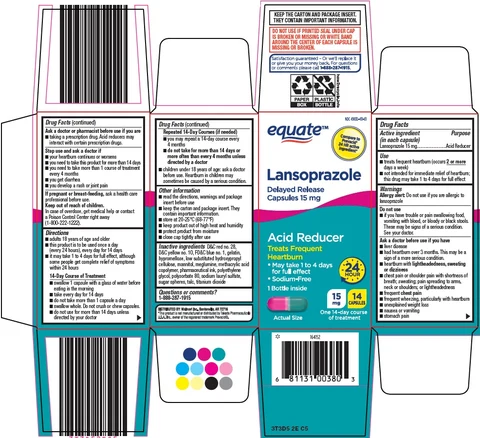 equate lansoprazole delayed release packaging