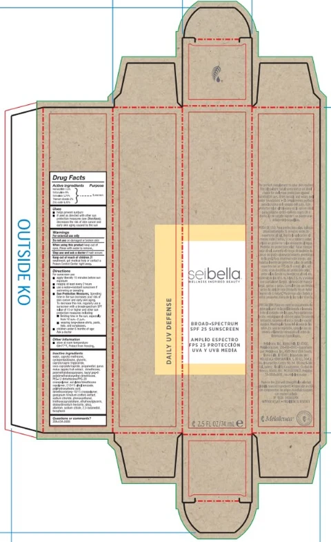 Sei Bella Daily UV DefenseBroad-Spectrum SPF 25 Sunscreen 포장