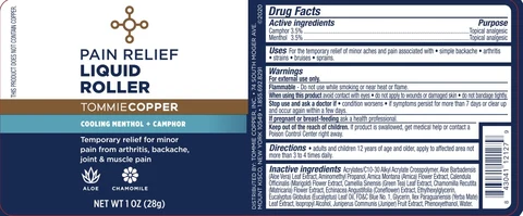 Tommie Copper Pain Relief Roller packaging