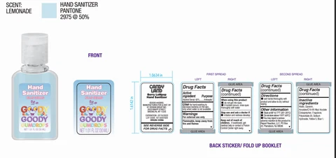 CandyLand Hand SanitizerCL100 포장