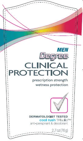 Degree Clinical Protection Cool RushAntiperspirant and Deodorant 포장