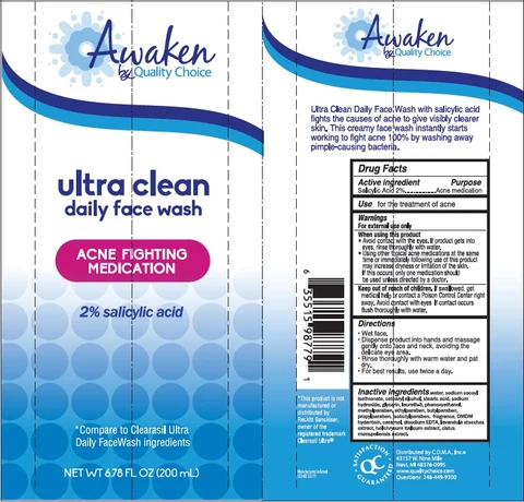 Awaken by Quality Choice Ultra Clean Daily Face Wash 포장