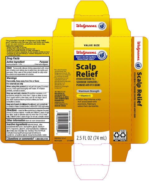 Walgreens Scalp ReliefExternal analgesic packaging