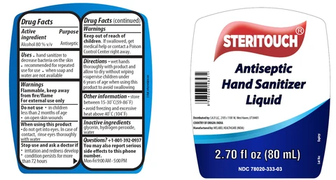 STERITOUCH HAND SANITIZER 포장