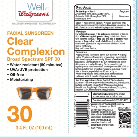 WALGREENS CLEAR FACE packaging
