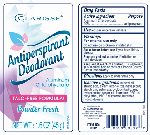 CLARISSE ANTIPERSPIRANT DEODORANRT packaging