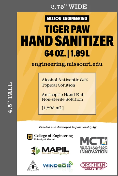 Hand Sanitizer packaging