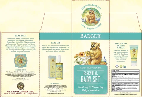Badger Essential Baby Set 포장