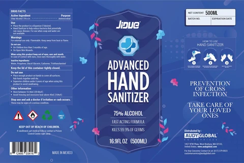 Hand Sanitizer packaging