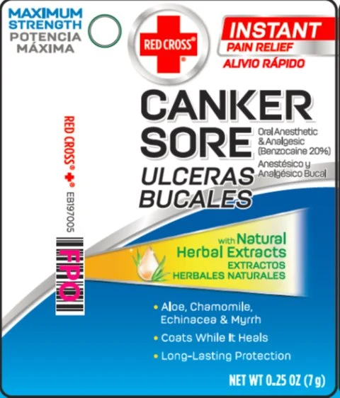 Red Cross Canker Sore 포장