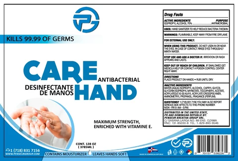 CARE HAND packaging