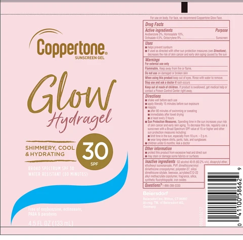 Coppertone Glow Hydragel Sunscreen SPF 30 포장